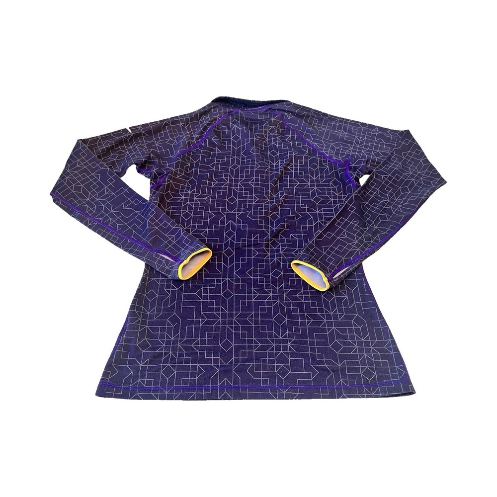 Nike Pro Hyperwarm Dri-FIT‎ Womans M Half Zip Pullover Purple Geometric - Picture 5 of 5
